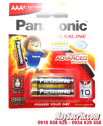 Panasonic LR03T/2B; Pin AAA 1.5v Alkaline Panasonic LR03T/2B Advanced Power _Made in Thailand - Vỉ 2viên